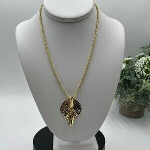 Betty Carre‎ Gold Plated Chain Tassel Pendant Necklace